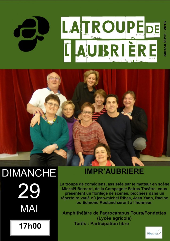 affiche théâtre adultes  2016
